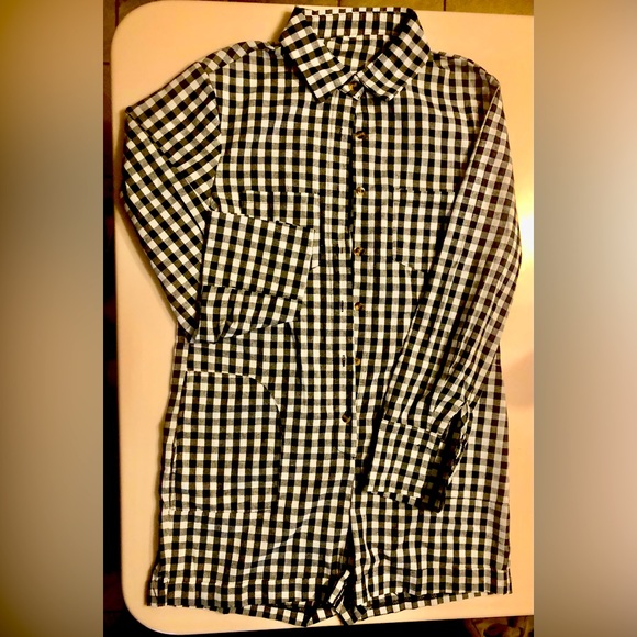 Source Unknown Pants - Long sleeve light weight linen blend romper size small.